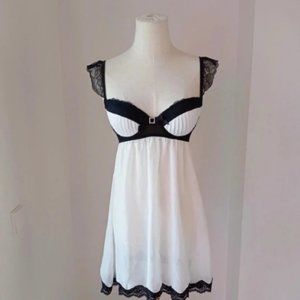 Crystal lingerie slip dress